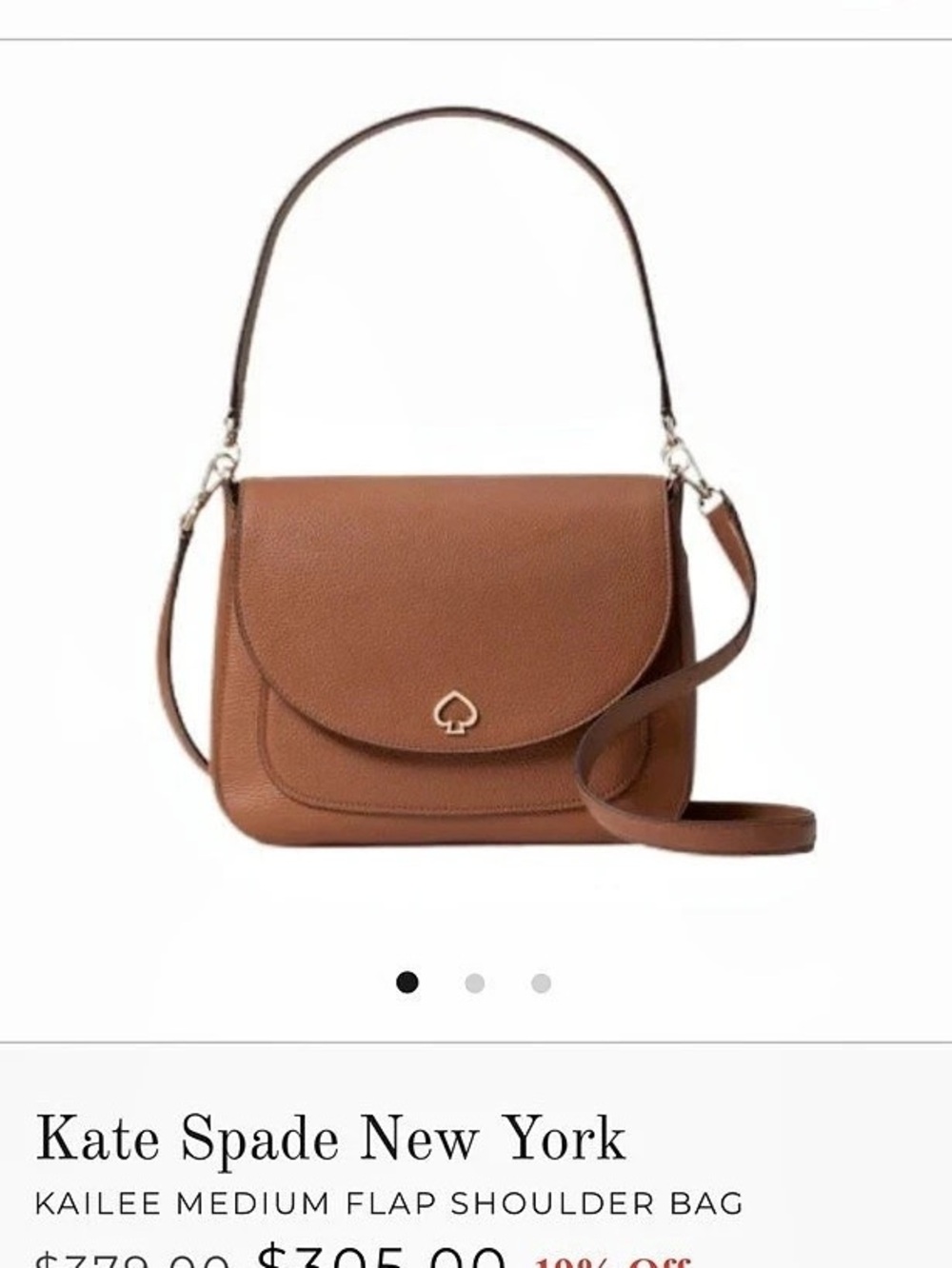 Kate Spade New York Kailee Medium Flap Shoulder Bag Brown